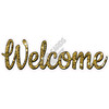 Statement - Welcome - Chunky Glitter Yellow Gold - Style A - Yard Card