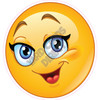 Eyelash Smiley Emoji - Style A - Yard Card