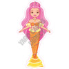 Light Skin Mermaid Orange Dress - Style A - Yard Card