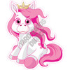 Pony with Pink Hair - Style A - Yard Card