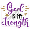 Statement - God is my Strength - Style A - Yard Card