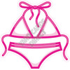 Pink Swimsuit - Style A - Yard Card