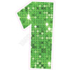 LG 30" Numbers - Singles - Large Sequin Light Green - Yard Card