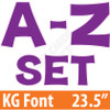 KG 23.5" 26pc A-Z - Set - Solid Purple - Yard Cards