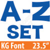 KG 23.5" 26pc A-Z - Set - Solid Medium Blue - Yard Cards