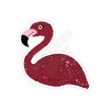 Flamingo Laying - Burgundy - Yard Card