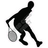 Tennis - Silhouette - Style F - Yard Card