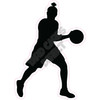 Basketball - Silhouette - Style E - Yard Card