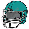 Football Helmet - Teal - Style A - Yard Card