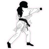 Martial Arts - Silhouette - Style F - Yard Card
