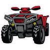 Red ATV  - Style A - Yard Card