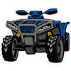 Blue ATV    - Style A - Yard Card