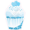 Cupcake - Style A - Chunky Glitter Light Blue - Yard Card