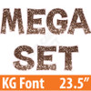 KG 23.5" 110pc - Mega Set - Chunky Glitter Brown - Yard Cards
