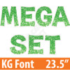 KG 23.5" 110pc - Mega Set - Chunky Glitter Light Green - Yard Cards