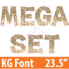 KG 23.5" 110pc - Mega Set - Chunky Glitter Old Gold - Yard Cards