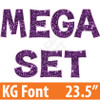 KG 23.5" 110pc - Mega Set - Large Sequin Purple - Yard Cards