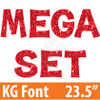 KG 23.5" 110pc - Mega Set - Large Sequin Red - Yard Cards