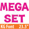KG 23.5" 110pc - Mega Set - Solid Hot Pink - Yard Cards