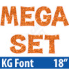 KG 18" 115pc - Mega Set - Large Sequin Orange - Yard Cards