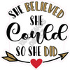 Statement - She Believed She Could