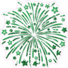 Firework - Style A - Chunky Glitter Medium Green - Yard Card