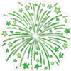 Firework - Style A - Chunky Glitter Light Green - Yard Card