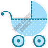 Blue Stroller - Style A - Yard Card