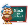 Back to School Owl - Style A - Yard Card