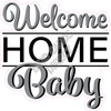 Statement - Welcome Home Baby - Silver - Style B - Yard Card