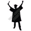 Graduation - Silhouette - Style A - Yard Card