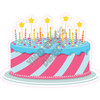 Birthday Cake - Pink  and Blue - Style A - Yard Card