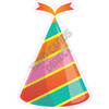 Party Hat - Pink, Orange, and Teal - Style A - Yard Card