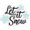 Statement - Let it Snow - Style A - Yard Card