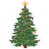 Christmas Tree with Gold Star - Style A - Yard Card