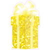 Present - Style A - Chunky Glitter Yellow - Yard Card