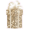 Present - Style A - Chunky Glitter Old Gold - Yard Card