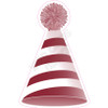 Party Hat - Style A - Solid Burgundy - Yard Card