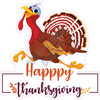 Statement - Happy Thanksgiving with Turkey - Style A - Yard Card