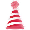 Party Hat - Style A - Solid Red - Yard Card