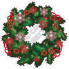 Christmas Wreath - Red - Style A - Yard Card