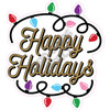 Statement - Happy Holidays with Lights - Style A - Yard Card