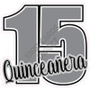 Statement - 15, Quinceanera - Silver - Style A - Yard Card