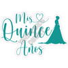 Statement - Mis Quince Anos - Teal - Style A - Yard Card