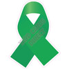 Awareness Ribbon - Dark Green - Style A - Yard Card