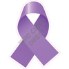 Awareness Ribbon - Violet - Style A - Yard Card