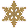 Snowflake - Old Gold - Style B - Yard Card