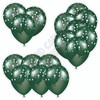 Balloon Cluster - Dark Green  With Stars - Yard Card