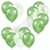 Balloon Cluster - Light Green & Light Green Tinted With Stars - Yard Card
