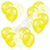 Balloon Cluster - Yellow & Yellow Tinted With Stars - Yard Card